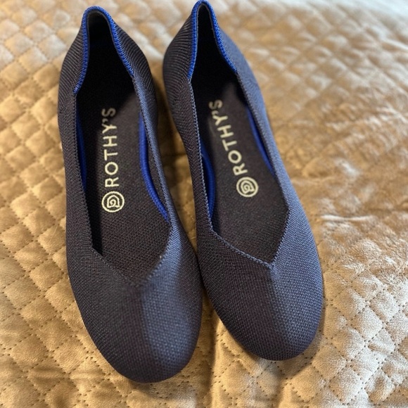 Rothy's Shoes - Rothy's Navy Blue rounded Toe Flats